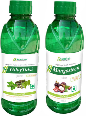

Madren Healthcare Giloy Tulsi 1 Ltr & Mangosteen Juice 500 ml(2 x 750 ml)