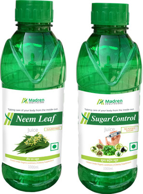 

Madren Healthcare Neem 1 Ltr & Sugar Control Juice 1 Ltr(2 x 1000 ml)