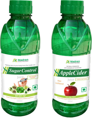 

Madren Healthcare Sugar Care 1 Ltr & Apple Cider Vinegar 500ml(2 x 750 ml)