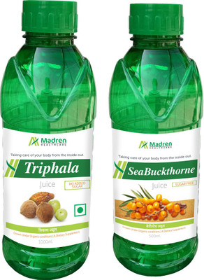 

Madren Healthcare Triphala 1 Ltr & Sea Buckthorne Juice 500 ml(2 x 750 ml)