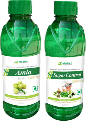 

Madren Healthcare Amla 1 Ltr & Sugar Control Juice 1 Ltr(2 x 1000 ml)
