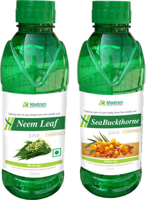 

Madren Healthcare Neem 1 Ltr & Sea Buckthorne Juice 500 ml(2 x 750 ml)