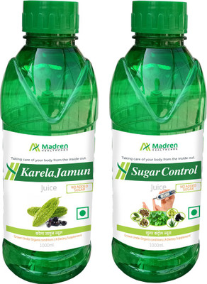 

Madren Healthcare Karela Jamun 1 Ltr & Sugar Control Juice 1 Ltr(2 x 1000 ml)