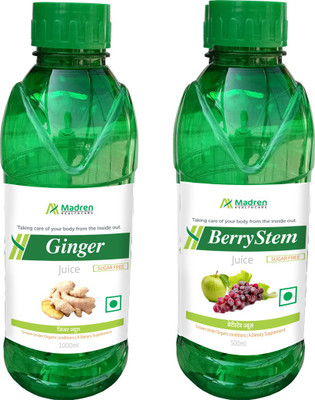 

Madren Healthcare Ginger 1 Ltr & Berry Stem Juice 500 ml(2 x 750 ml)