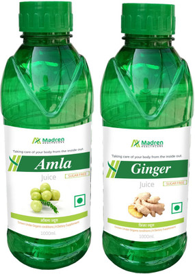 

Madren Healthcare Amla 1 Ltr & Ginger Juice 1 Ltr(2 x 1000 ml)
