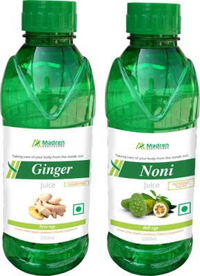 

Madren Healthcare Ginger 1 Ltr & Noni Juice 1 Ltr(2 x 1000 ml)