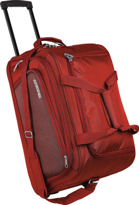 

American Tourister (Expandable) Vie Duffel Strolley Bag(Red)