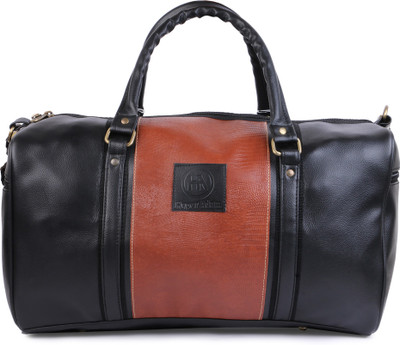 

Hyper Adam 18 inch Leather Rite Stylish Vintage With Two Side Pocket, Travel Duffel Bag(Black)