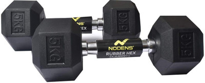 

NODENS Rubber Hex Dumbell Fixed Weight Dumbbell(5 kg)