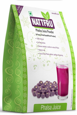 

Nattfru Phalsa Juice Powder - Lyophilised - Freeze Dried - Natural - No Preservatives Nutrition Drink(Phalsa Flavored)