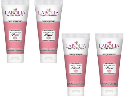 

LABOLIA Pretty Women Whitening Pearl Face Wash (65ml) - Pack of 4 Face Wash(260 ml)