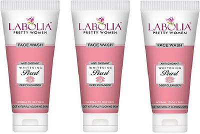 

LABOLIA Pretty Women Whitening Pearl Face Wash (65ml) - Pack of 3 Face Wash(195 ml)