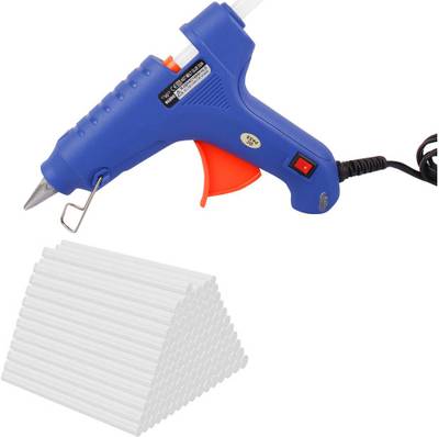 Wadro Glun Blue 100w 100 Watt Hot Melt Glue Gun Free 50 Glue sticks High Temperature Corded Glue Gun  (11 mm)