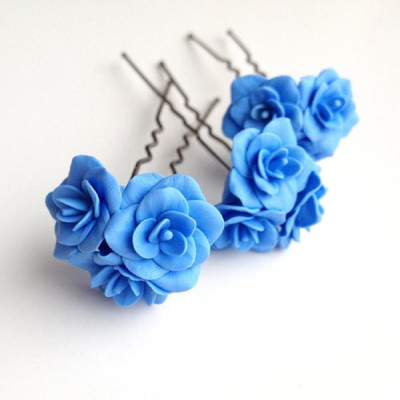 

fashion hub brand blue hair pins for girls Hair Pin(Blue)