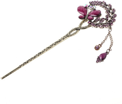 

Ziory hair accessory Back Pin, Bun, Back Pin, Hair Chain, Bun Clip, Hair Claw(Multicolor, Gold, Red, Bronze)