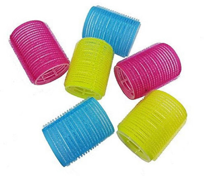 

Prime Hair Rollers Hair Curler For Hair Styling, Set Of 6, Multicolor Hair Accessory Set(Multicolor)