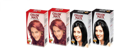 

color mate CREAM BLACK/BURGANDY 30ML Hair Color(BLACK/BURGANDY)