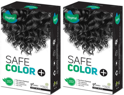 

Vegetal Safe Colour Hair Color(Soft Black ( 100 gm Ã 2 ))