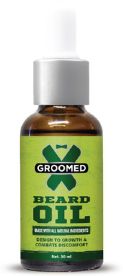 XGROOMED Beard Oil For Growth & Combats Discomfort Hair Oil(30 ml)