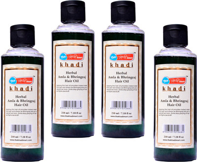 

The khadi mart Amla & bhringraj oil pack off 4 Hair Oil(840 ml)