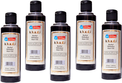 The khadi mart Shikakai hair oil pack off 5 Hair Oil(1050 ml)