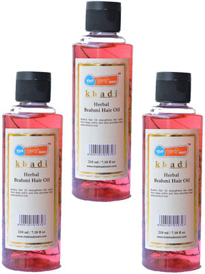 

The khadi mart Brahmi hair oil pack off 3 Hair Oil(630 ml)
