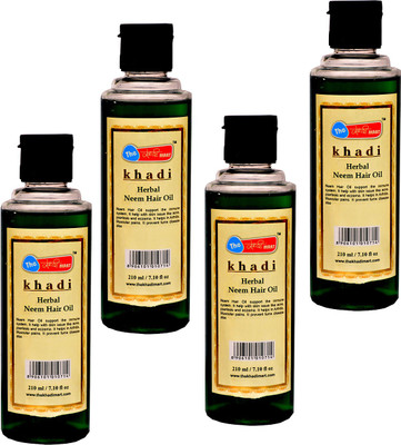 

The khadi mart Neem oil pack off 4 Hair Oil(840 ml)
