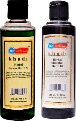 

The khadi mart Shikakai + Neem Hair Oil - (Pack of 2) Hair Oil(420 ml)