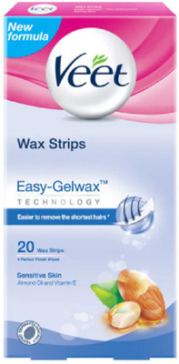 

Veet Sensitive Skin Full Body Waxing Kit Strips(20 Strips)