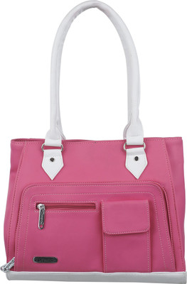 FD Fashion Soft Messenger Bag(Pink, White)
