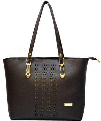

AGINOS Hand-held Bag(Brown)