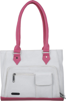 FD Fashion Messenger Bag(White, Pink), Pink;white