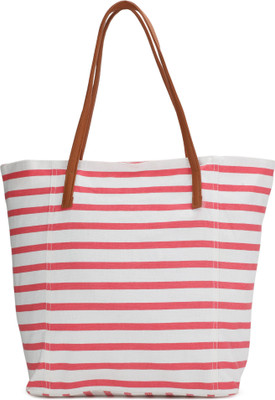 

People Tote(White, Pink), Pink;white