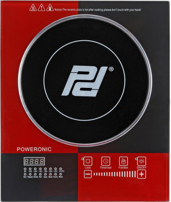 

Poweronic PR-211 Induction Cooktop(Red, Touch Panel)