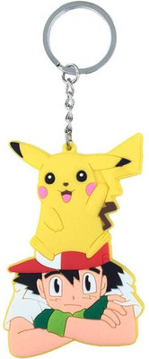 

Jakha Pokemon Go Pikachu With Ash Ketchum Synthetic Rubber Design-1 Key Chain for Men Women Boys Girls Car Bike | Bike | Home | Shop | Office Key Chain Key Chain