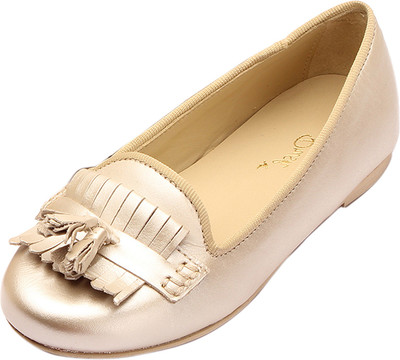 

Drish Girls Slip on Ballerinas(Gold, Golden