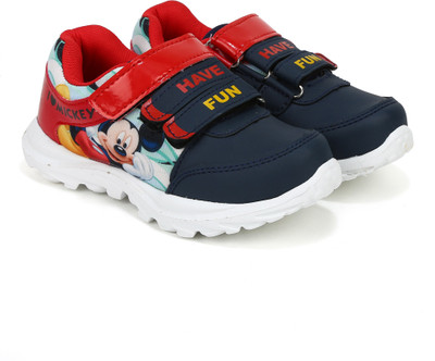 

Mickey Boys Velcro Running Shoes(Blue, Navy