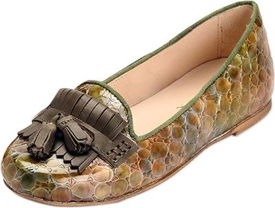 

Drish Girls Slip on Ballerinas(Grey, Green