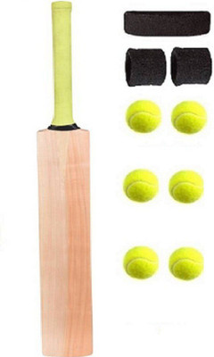 

RSSSTORE PLANE POPULER WILLOW BAT COMBO (1 BAT+1HEAD+2 WRIST+6BALL) Cricket Kit