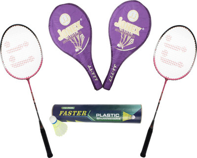

Jonex Talent 777 Badminton Rackets with Faster Shuttlecocks (10 pcs) Badminton Kit