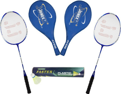 

Jonex Influence Muscle Power Badminton Rackets with Shuttlecock (10pcs) Badminton Kit