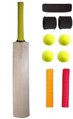 

RSSSTORE PLAN TANNIS POPULER WILLOW BAT COMBO (1BAT+2BAT GRIP+4BALL+1WRIST+1HEAD) Cricket Kit