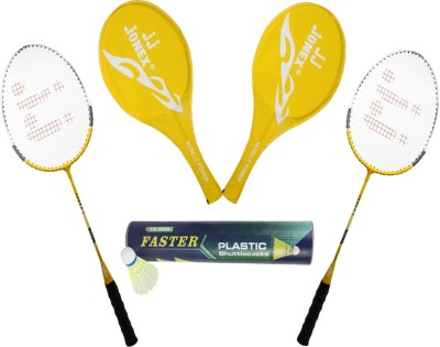 

Jonex Quality Muscle Power Badminton Rackets with Shuttlecock (10pcs) Badminton Kit