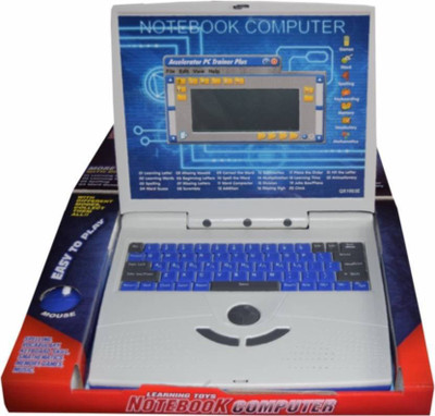 

DGN Deals Super Slim Educational Kids Talking Laptop Toy With 22 Fun Activities with mouse (Multicolor)(Blue)