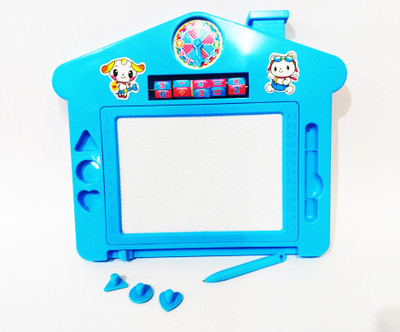 

Loggas Write and Wipe Writing Magic Board Slate for Kids Educational(Blue)