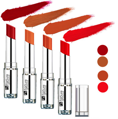 

Forsure Nude,Brick Nude,Hot Red,Sweet Red Silky & Soft Touch VELVET MATTE LIPSTICK(Nude,Brick Nude,Hot Red,Sweet Red, 16 g)