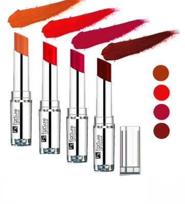 

Forsure Hot Red,Magenta,Maroon,Nude Silky & Soft Touch VELVET MATTE LIPSTICK(Hot Red,Magenta,Maroon,Nude, 16 g)