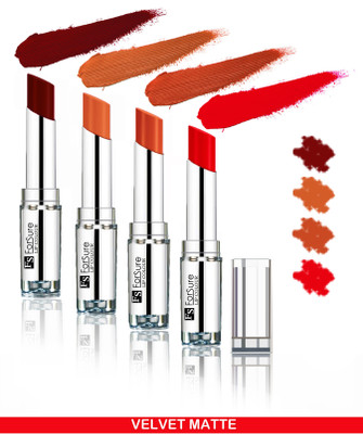 

Forsure Maroon,Nude,Brick Nude,Hot Red Silky & Soft Touch VELVET MATTE LIPSTICK(Maroon,Nude,Brick Nude,Hot Red, 16 g)