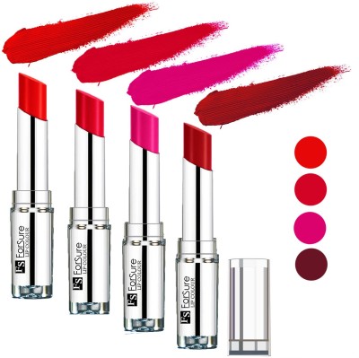 

Forsure Ruby Red,Rose Pink,Sweet Red,Orange Silky & Soft Touch VELVET MATTE LIPSTICK(Ruby Red,Rose Pink,Sweet Red,Orange, 16 g)