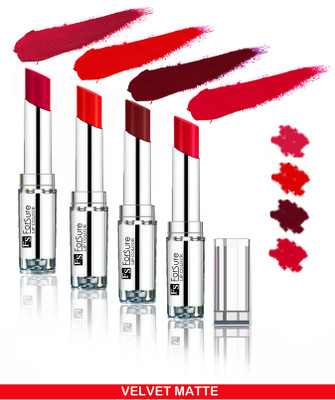 

Forsure Magenta,Orange,Wine,Ruby Red Silky & Soft Touch VELVET MATTE LIPSTICK(Magenta,Orange,Wine,Ruby Red, 16 g)